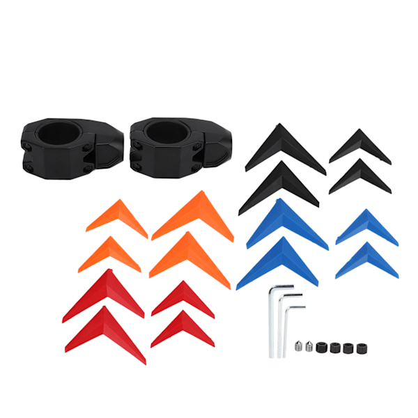 Side Speil 180 Grader Justerbare 1,75 tommers Klemme Erstatning for Polaris RZR 800 900 1000 XP