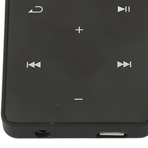 MP3 MP4-spelare 1,8 tum pekskärm Bluetooth 5.0 HiFi förlustfri lätt bärbar musikspelare för sport svart