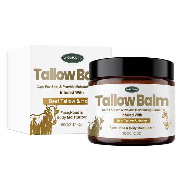 Mild och uppfriskande talgbalm med råhonung - perfekt för torr hudvård