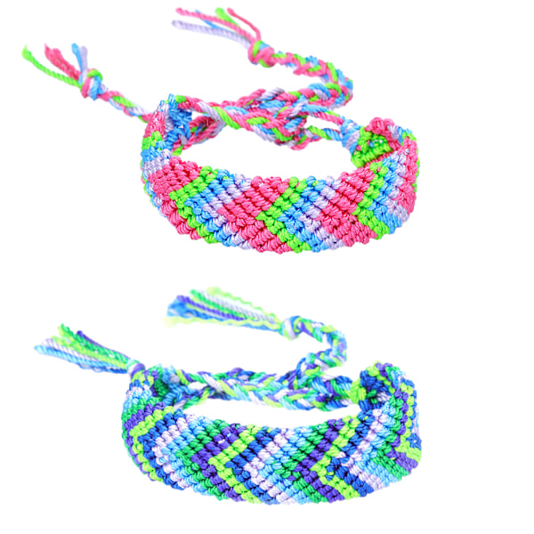 2 st olika färger Pride flätad armband regnbåge Pride parad accessoar Pride smycken för män kvinnor