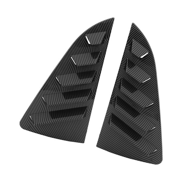 1Par Sidevindu Louver Deksel Beskyttende Stilig Robust Vindu Triangulære Lukker Trim For Mk5 6R 6C Karbonfiber Mønster