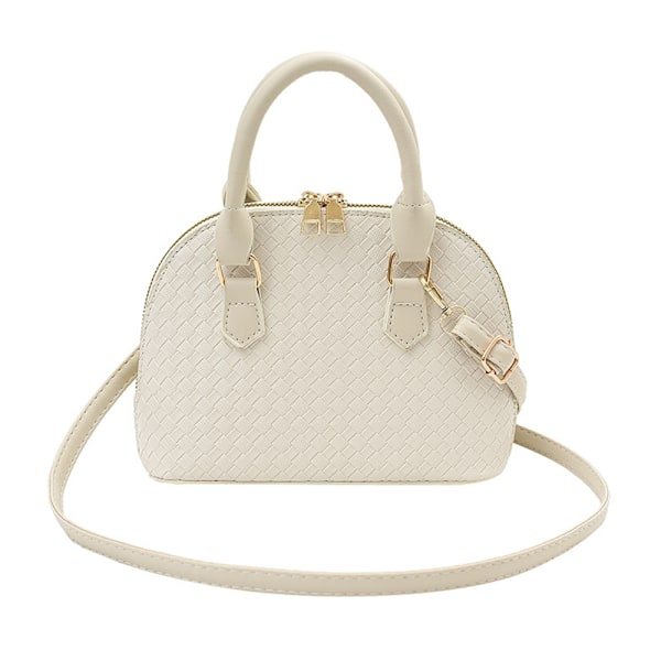 Vårnyhet retro bärbar skalväska konstläder axel crossbody väska