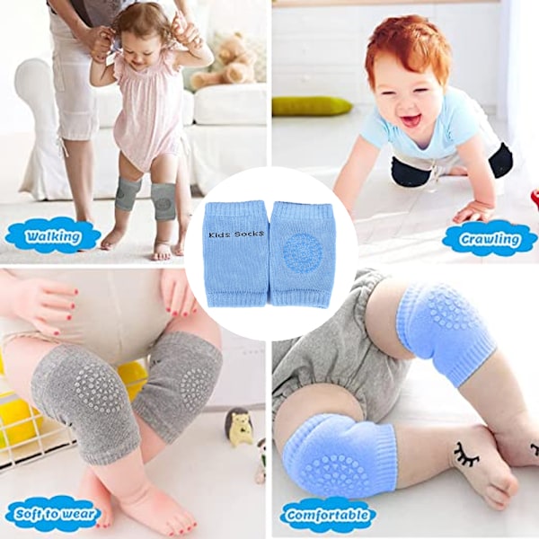 Babykrypmatta med halkfria knäskydd för att skydda barnets knän