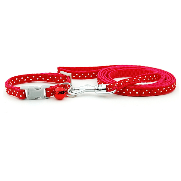 Rött Dingo designer hundhalsband, litet