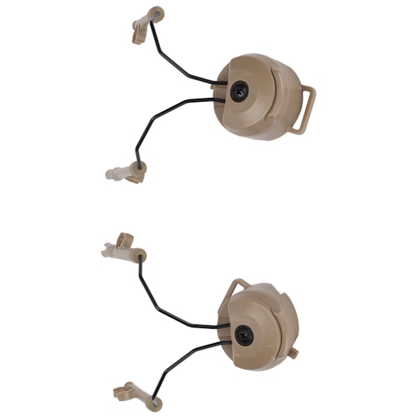 Hjälm Arc Rail Adapter Headset Hållare Upphängning Hörlurar Fäste för Comtac I II för MSA för Sordin Headset Brun