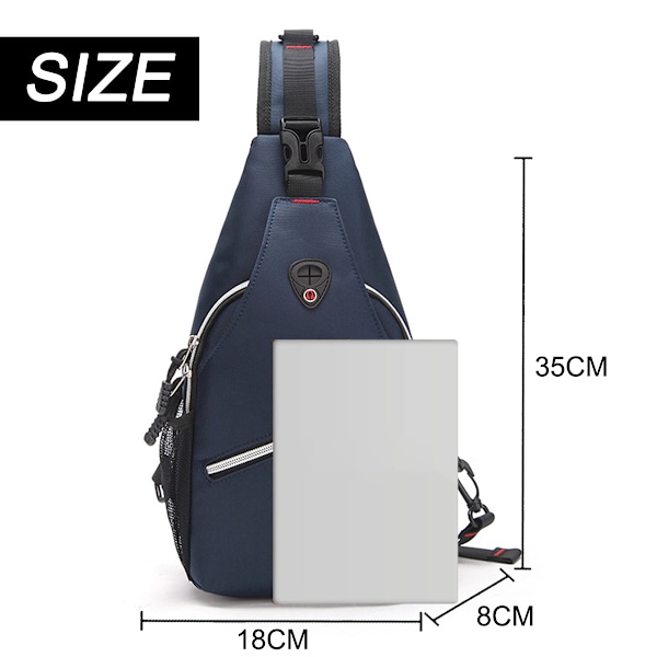 Slingryggsäck, Multifunktionell Crossbody Axelväska Resa Vandring Dagryggsäck, Liten Vandring Dagryggsäck Utomhus Casual Sportväska