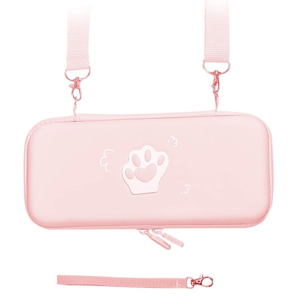 Bärväska kompatibel med Nintendo Switch reseväska, Cat Paw bärbar skyddande förvaringsväska speltillbehör