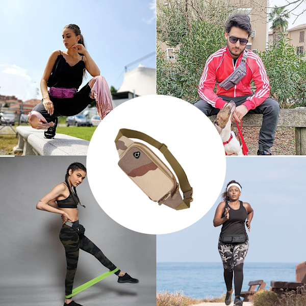 Midjeväsk: Löpväsk Midjeväsk Midjeväsk Sport Slank Mode Passar för Jogging Vandring