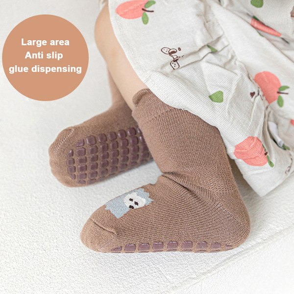 Baby Pige & Pige Anti-Slip Sokker til Børn & Småbørn - Bløde Vintersokker