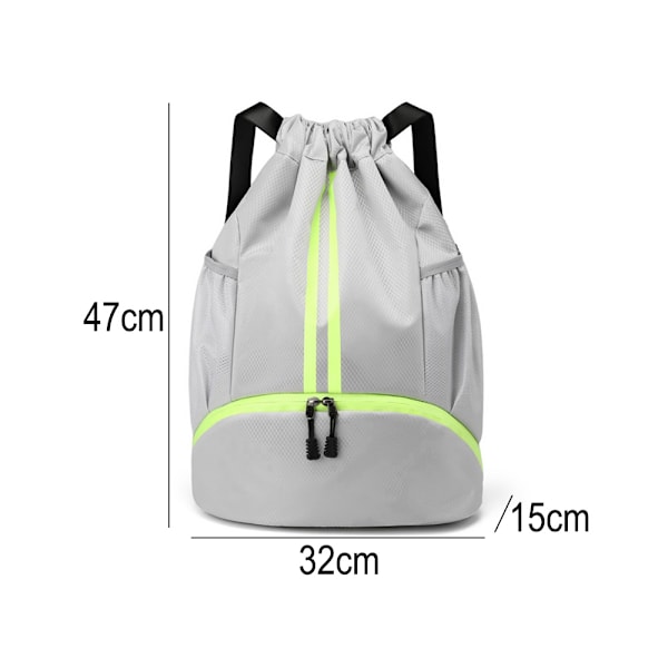 Trekksekk med snor Gym Bag Sackpack String Sack Pack Bags