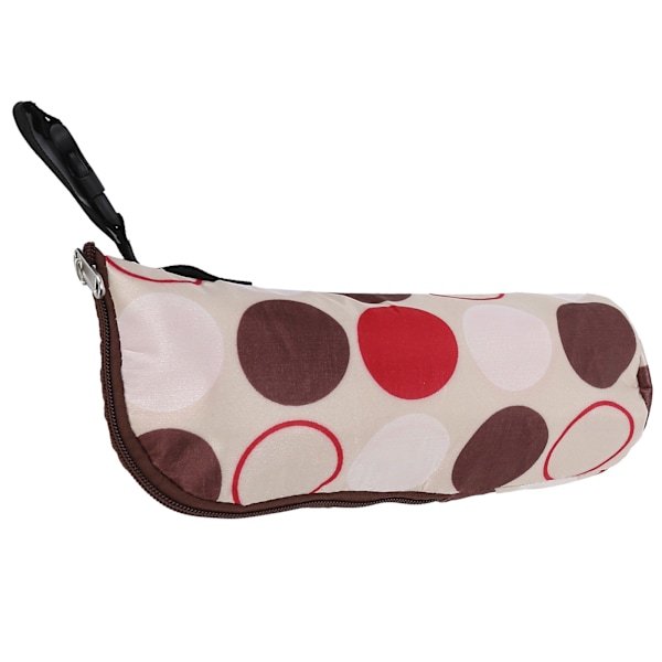 Isolert flaskepose for amming, bærbar termospose for babyflasker, holder for barnevogn, beige hagemann
