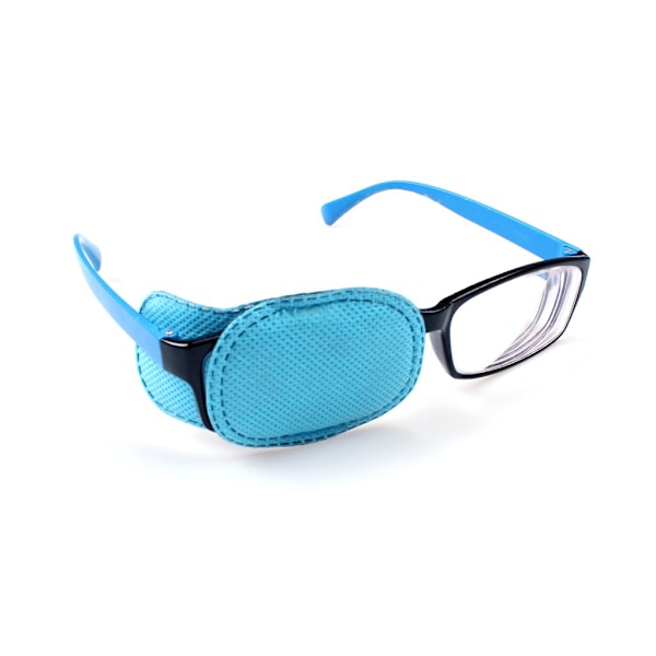 6 st Amblyopia Ögonlapp för Glasögon, Behandla Lat Öga och Strabismus för barn, Ingen irritation på barns hud! (Blå)