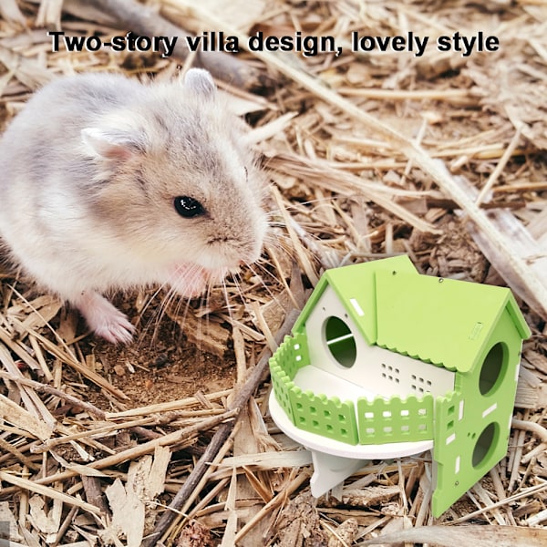 Hamstergömställe, Montera Hamster Hut Villa, Burhabitat Dekor Tillbehör, Leksaker för Hamster Hamster Sovrum