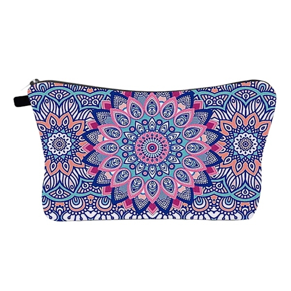 Makeupväska med Mandala-tryck, Clutch för kvinnor, Multifunktionell reseförvaringsväska