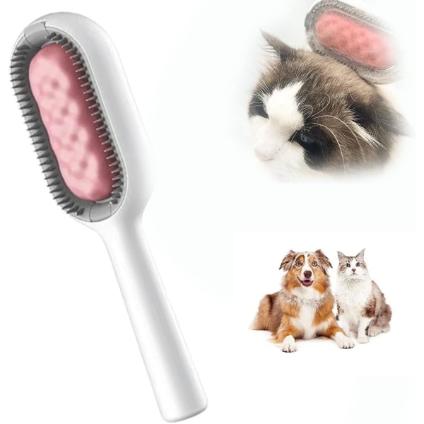 Kattborste för långt hår, 4 i 1 Universal Cat Silikonborste,