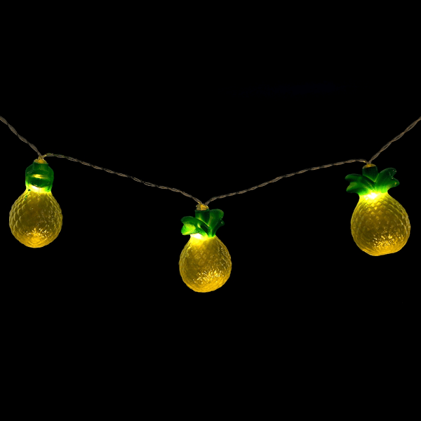 Nya Söta Ananasformade LED-Ljusslingor för Jul- och Sovrumsdekoration (Varmvit)