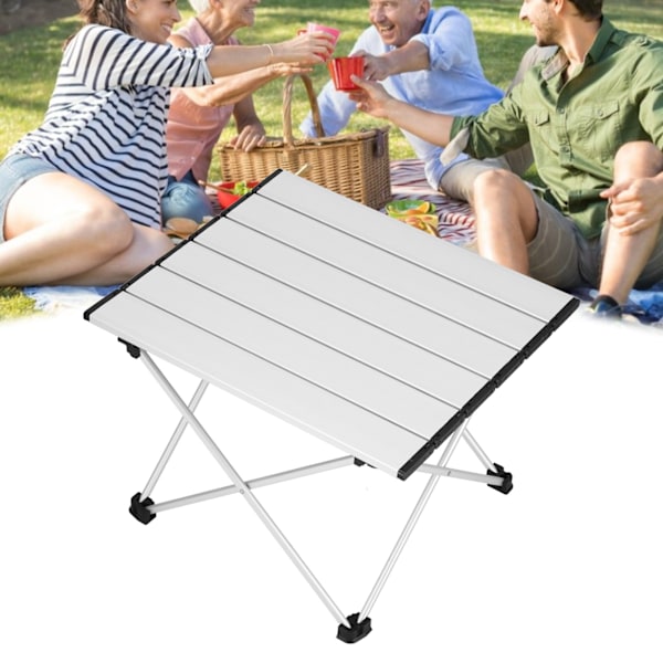 Hopfällbart bord i aluminiumlegering, bärbart picknickbord för camping och grillning utomhus
