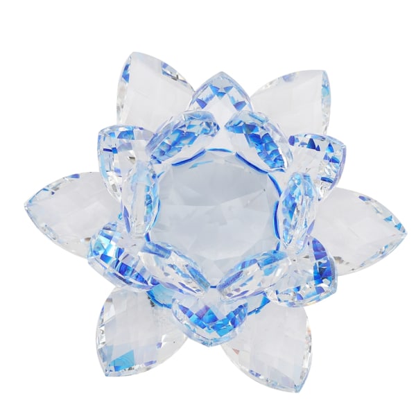 80mm Quartz Crystal Lotus Crafts Paperweight Home Wedding Party