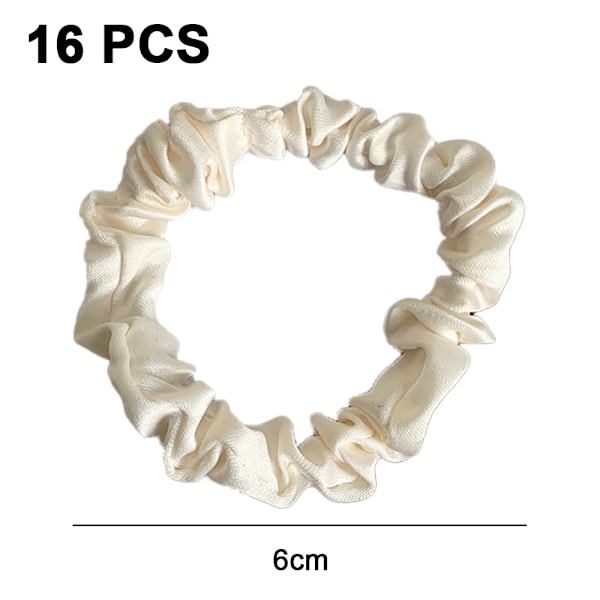 16 st Satin Hårband för Sömn Natt Scrunchie, Håraccessoarer Hårrep Huvudbonad för Kvinnor