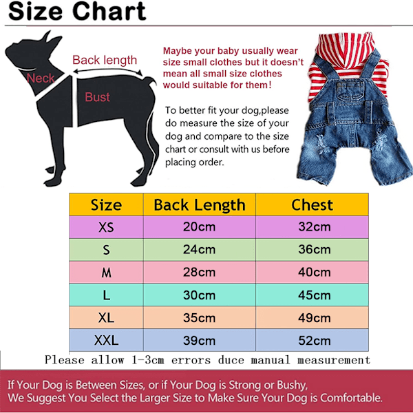 Hund- och katttröjor kläder röda randiga denimkläder blå jeans overaller en-delad jacka kostymer kläder huvtröjor