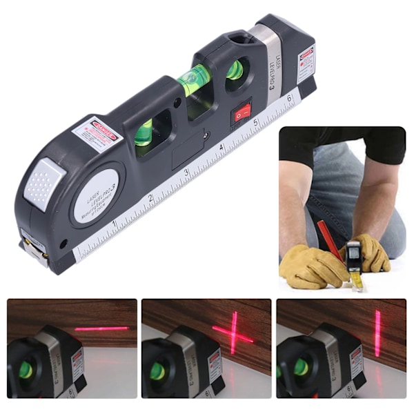 Multifunktionel Lasermåler ABS Høj Præcision Lasermåler Niveau til Præcis Måling