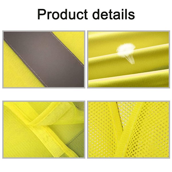 2 st Säkerhetsvästar Bulk Pack - Reflekterande Hög Synlighet, Barn, Mesh