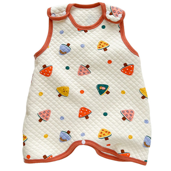 Baby sovepose vår og høst baby klips bomulls sovepose barn fire årstider tynn bomulls ben sovepose