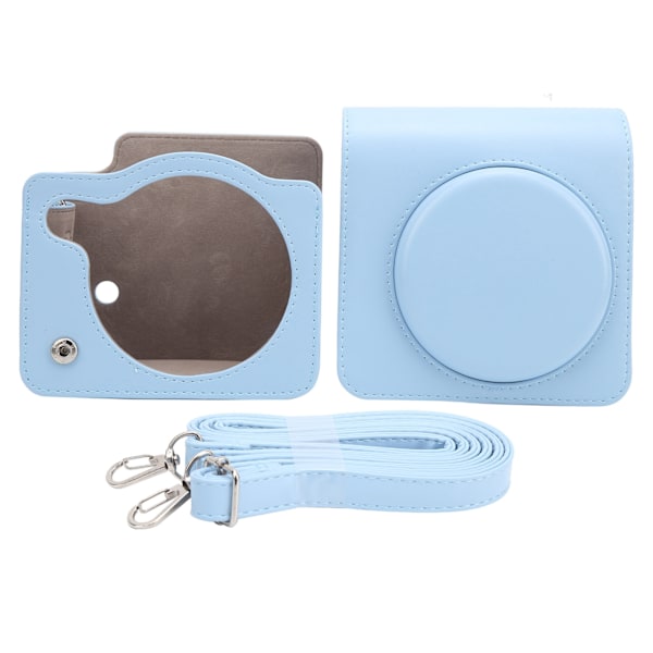 Skyddande kameraväska i PU-läder, axelväska för kamera, passar för Instax SQUARE SQ1 Blå