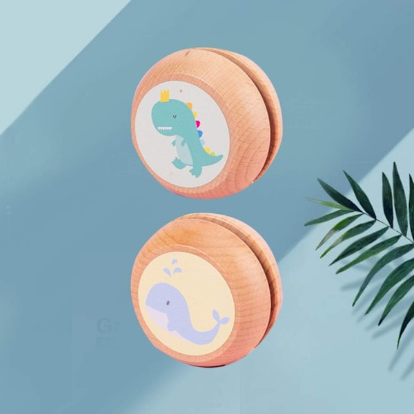 2 st Träyoyos för Barn, Yoyo Professionella Leksaker, Yo-yo för Nybörjare