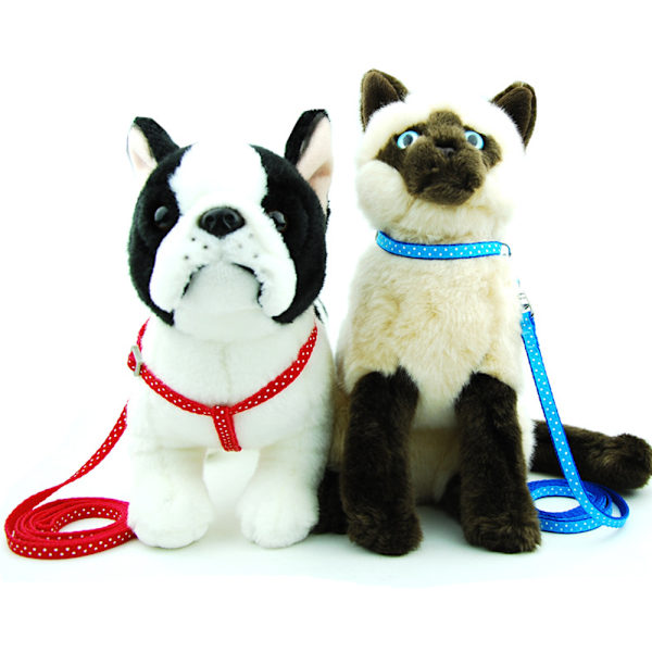 Rött Dingo designer hundhalsband, litet