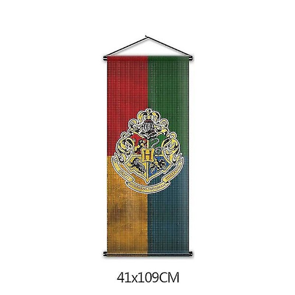 Harry Potter-fläktar Rutig Hängande Flagga Hogwarts Skola Av