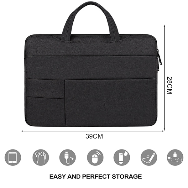 Laptopväska En axel Messenger Bag, ultratunn lätt Laptopväska - Bärbar väska