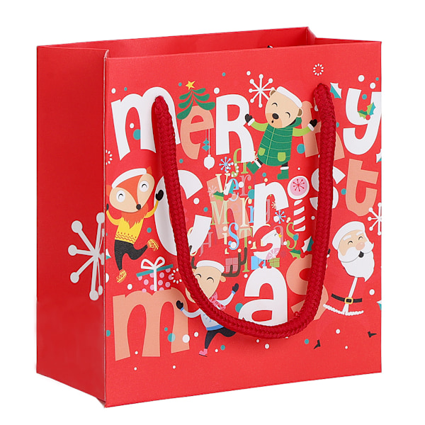 Julpapperspåse för Godis och Små Presenter (Röd 14*15*7cm)