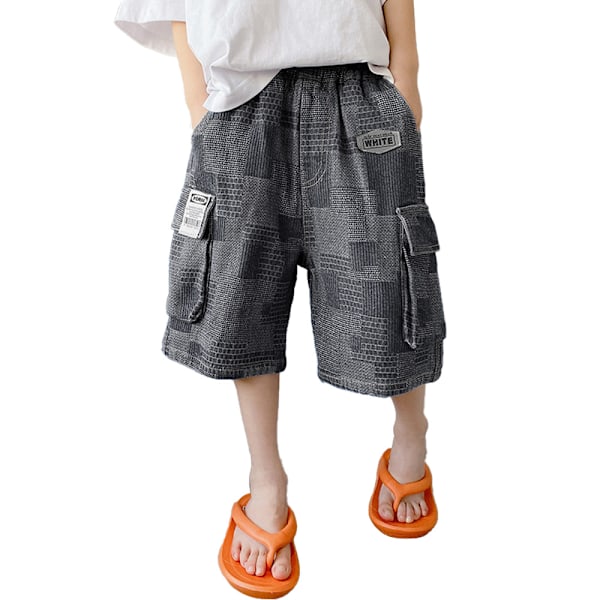 Bebispojkar Elastiska Midjejeans Shorts, Bebispojkar Casual Shorts