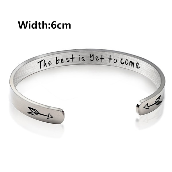 Personlige armbånd for jenter/damer - Inspirerende smykkergaver til bestevenner/mødre/døtre/søstre (flere design)