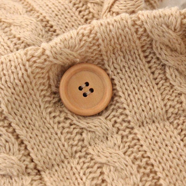 Unisex Babyteppe i Myk og Tykk Fleece - Strikket Babyteppe for Jenter og Gutter - Vognomslag for Nyfødte - Babytilbehør