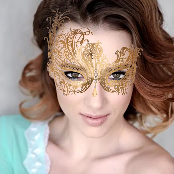 Maskeradmask för kvinnor, festkvällsbalmask bar kostymaccessoar, retromasker