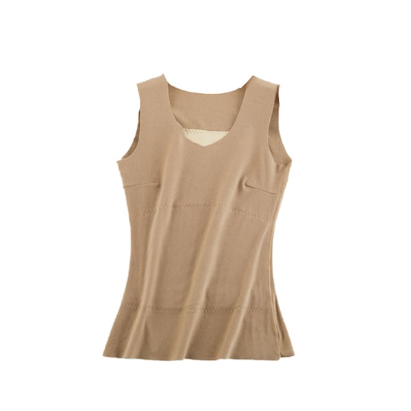 Naisten Termiset Tank Topit, Scoop Neck Fleece Camisole Hihattomat Alusvaatteet Lämmin Pohjakerros