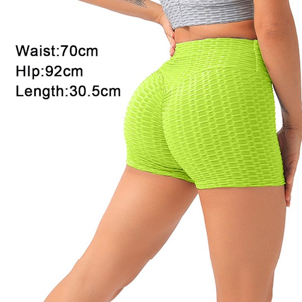 Women's sports shorts High waist bubble texture tight buttock