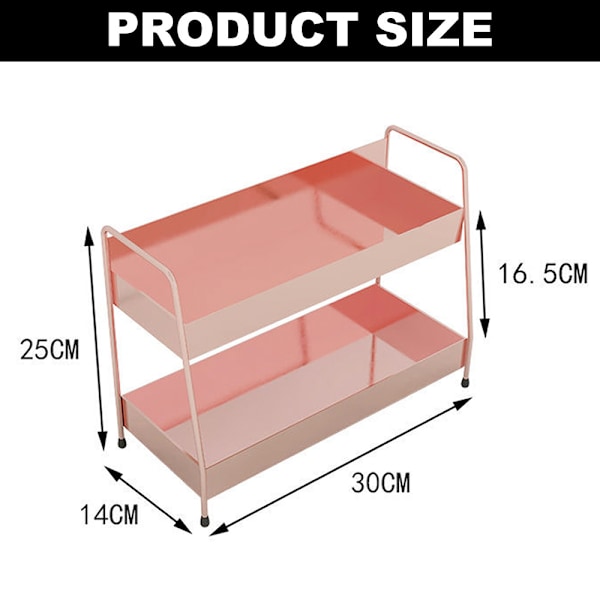 High temperature paint wrought iron double-layer shelf bathroom