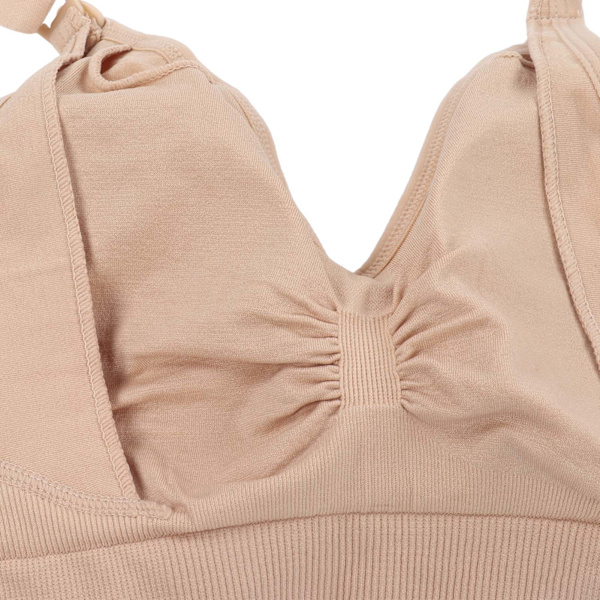 Amningsbh Kvinnor Bärbar Nylon Mjuk Elastisk Andningsbar Justerbar Graviditetsamningsbh 2XL