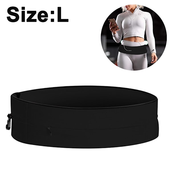 Löparbälte Midjepåse, Studsfri & Bekväm Löparpåse Bälte för Utomhus Jogging, Resor, Träning,