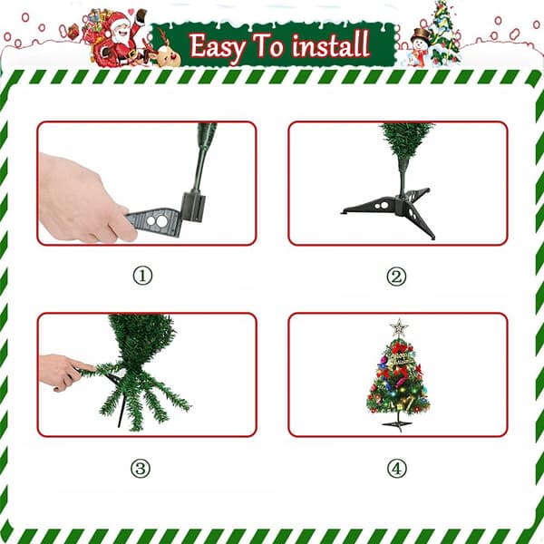 Christmas Tree 60 cm, Mini Tree and Artificial Tree Decoration for Desk and Home
