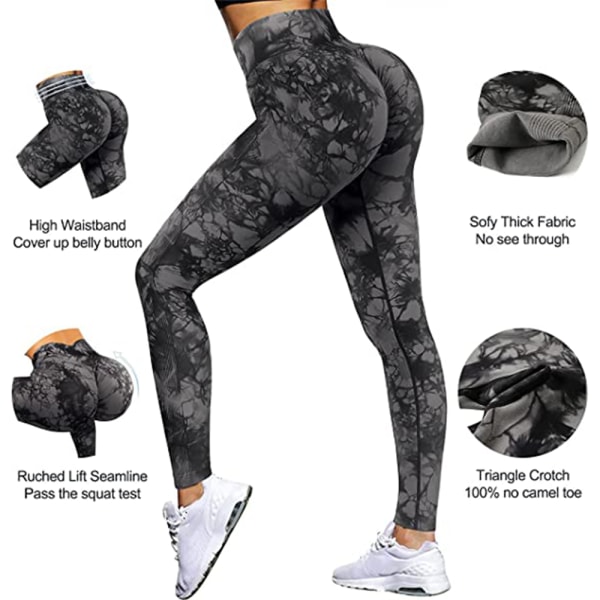 Butt Lifting Workout Leggings för kvinnor, Scrunch Butt Gym