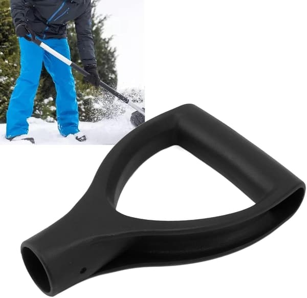 Grip Handle Inner Diameter 32mm PVC Shovel Snow Shovel Replacement Handle Garden Tool for Shovel Snow Scoop Digging Power Tool (Black)