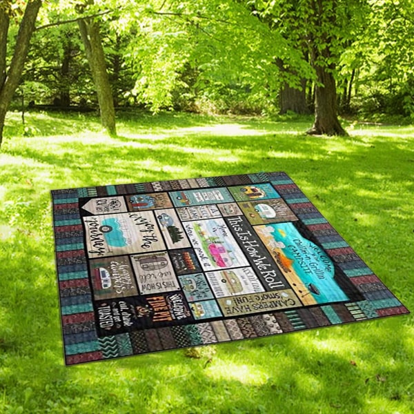 Multipurpose All-Season printed picknickmatta för Yoga Beach