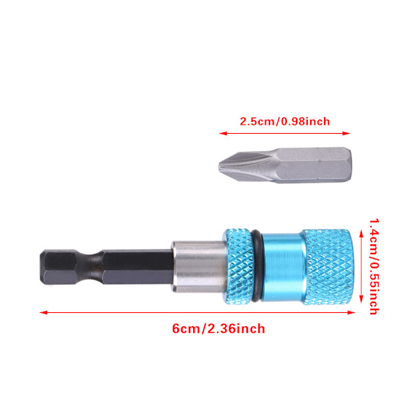 1/4 tommers sekskant skaft magnetisk bittholder forlengelsesstang Bit for elektrisk drill skrutrekker