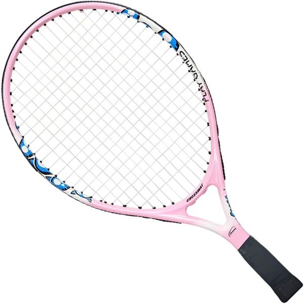 Junior Tennis Racket Rekreasjons Tennis Racket Forhåndstrengt Lett Hodebalanse for Begynnere Ungdom Barn, God Kontrollgrep