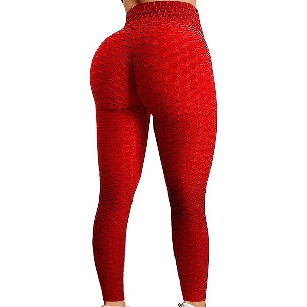 Women's High Waist Yoga Pants Tummy Control Slimming Textured