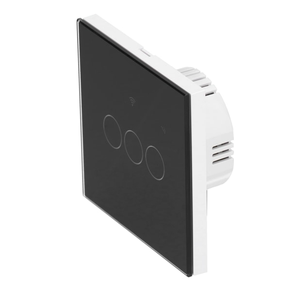 För Tuya Zigbee Light Switch 3-Gang EU Remote Control Touch